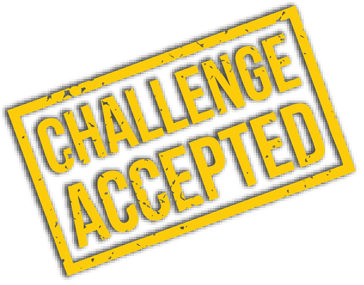 Challenge Accepted Stamp